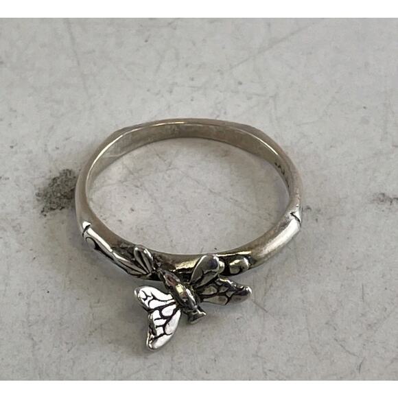 STERLING SILVER SARDA BUTTERFLY RING SIZE 9.00 2.6G sterling silver signed - Picture 5 of 7